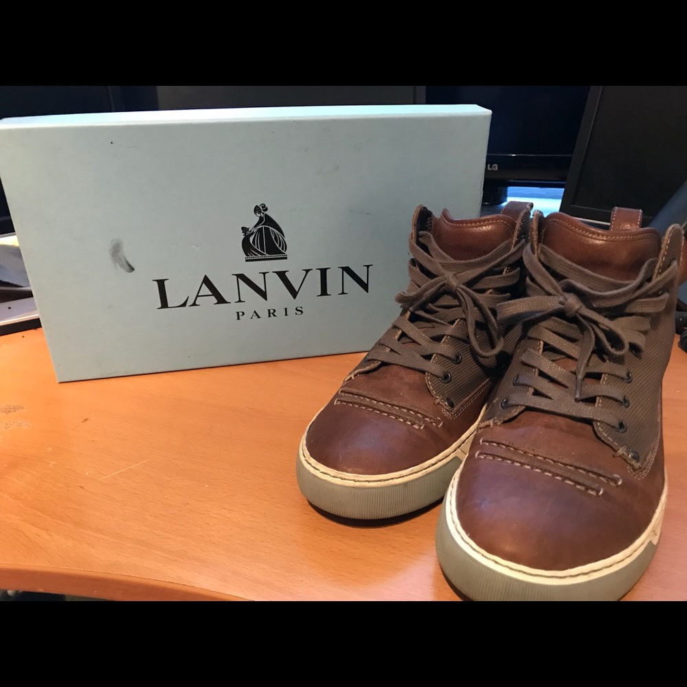 Lanvin high top military sneakers